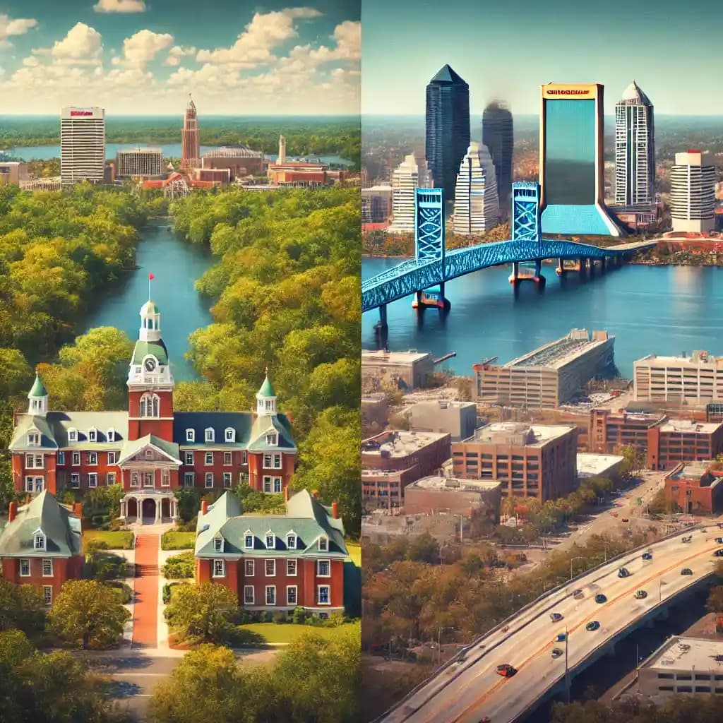 Should you visit Gainesville or Jacksonville?